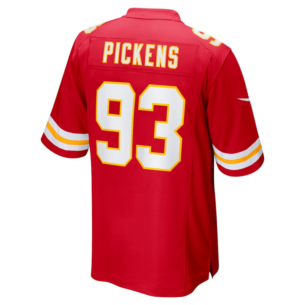 CAdoa KC.Chiefs #93 Zacch Pickens Red Team Game Jersey
