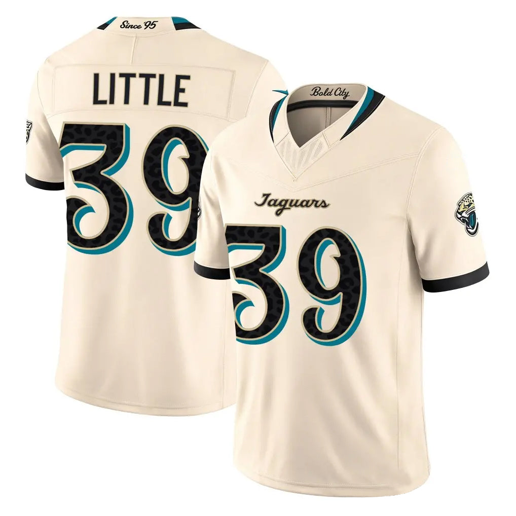 J.Jaguars #39 Cam Little Player Natural Limited 2026 Rivalries Collection Game CAdoa Stitched Jerseys