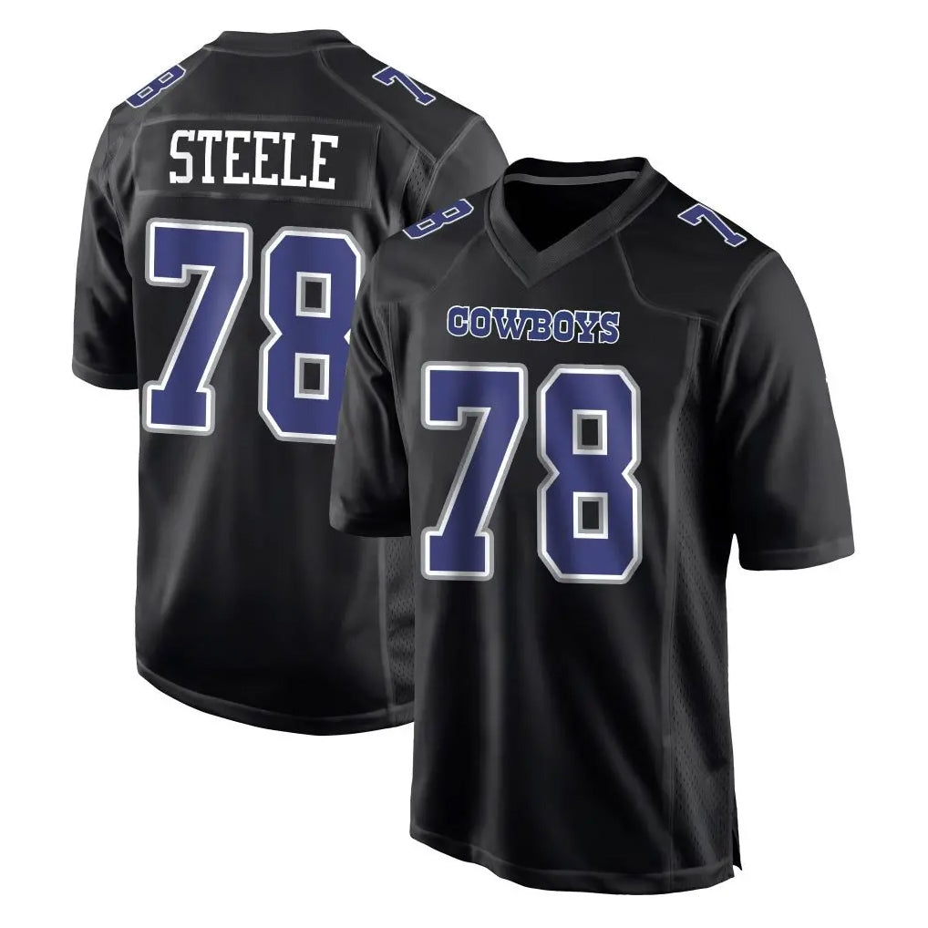 D.Cowboys #78 Terence Steele Player Carbon Black Fashion Home Game CAdoa Stitched Jerseys