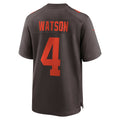 CAdoa C.Browns #4 Deshaun Watson Brown Alternate Game Jersey