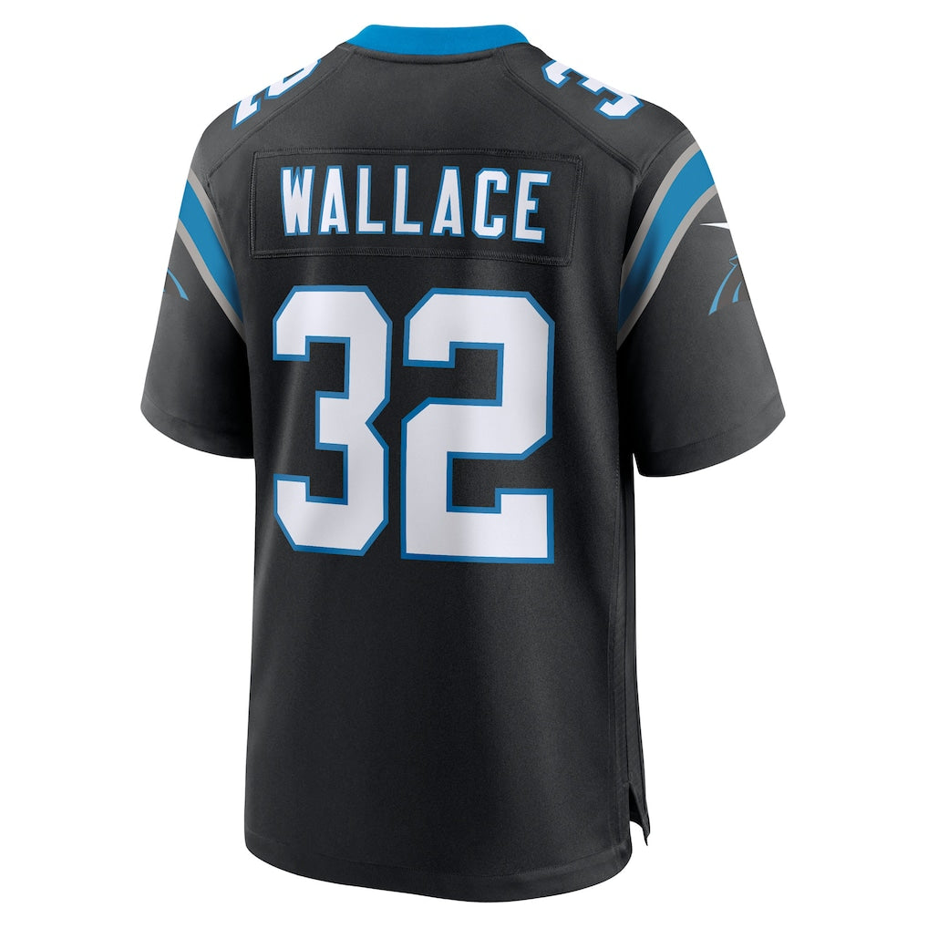 CAdoa C.Panthers #32 Trevin Wallace Black Team Game Jersey