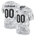 Custom C.Bengals Arctic Camo Salute to Service Limited Any Name & Numbers CAdoa Stitched Jerseys
