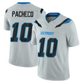 D.Lions #10 Isiah Pacheco Player Silver Limited 2026 Rivalries Collection Home Game CAdoa Stitched Jerseys