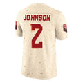 A.Cardinals #2 Will Johnson Player Cream Rivalries Collection Vapor Limited Home Game beagls Stitched Jerseys