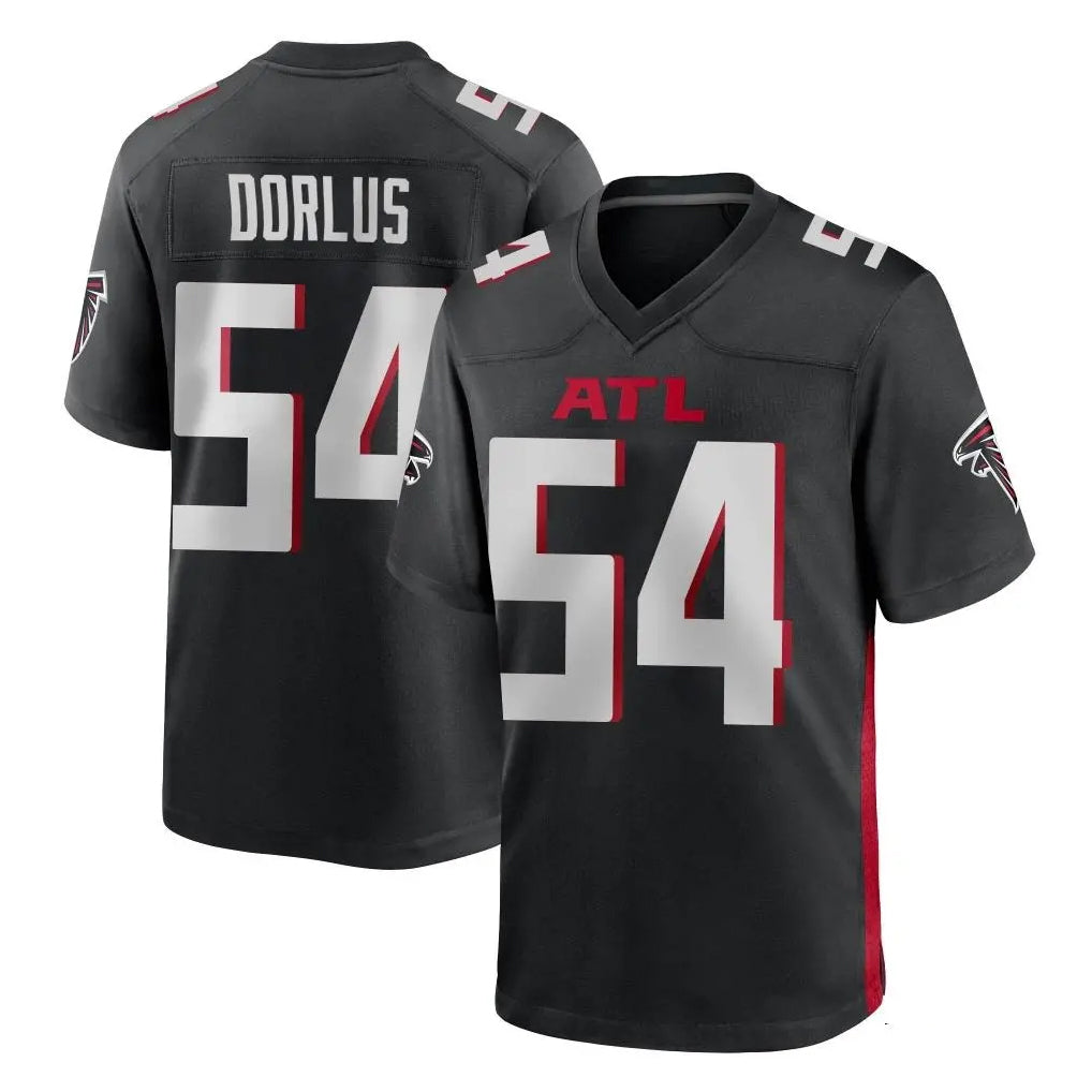 A.Falcons #54 Brandon Dorlus Player Black Home Game CAdoa Stitched Jerseys
