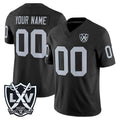 Custom LV.Raiders Black 2026 Vapor Limited Home Game Any Name & Numbers CAdoa Stitched Jerseys