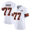 C.Browns #77 Zion Johnson Player White Limited  Vapor 1946 Collection Alternate Game CAdoa Stitched Jerseys