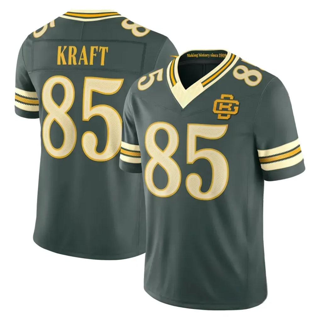 GB.Packers #85 Tucker Kraft Player Green Limited 2026 Rivalries Collection Home Game CAdoa Stitched Jerseys