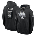 J.Jaguars #9 Logan Cooke Player 2026 Black Logo Pullover Hoodies Limited Game CAdoa Stitched Jerseys