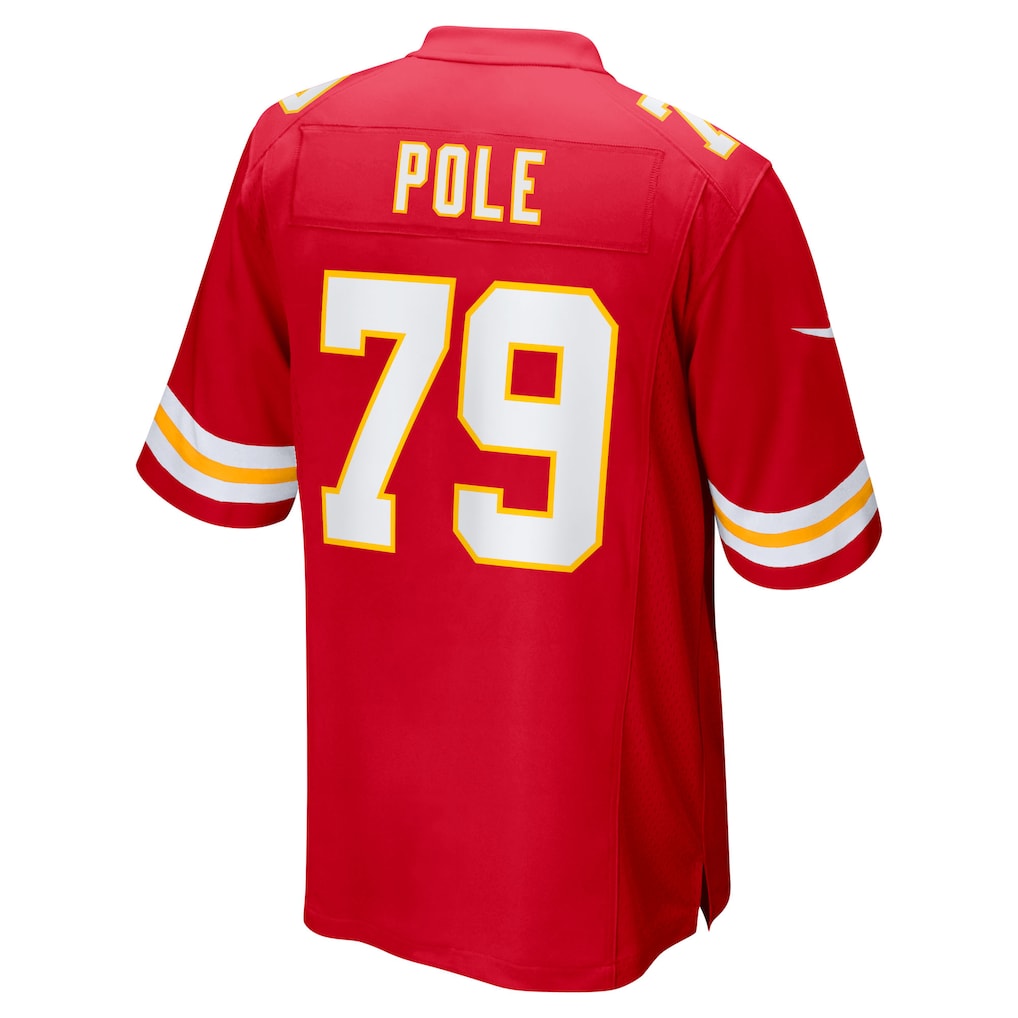 CAdoa KC.Chiefs #79 Esa Pole Red Team Game Jersey