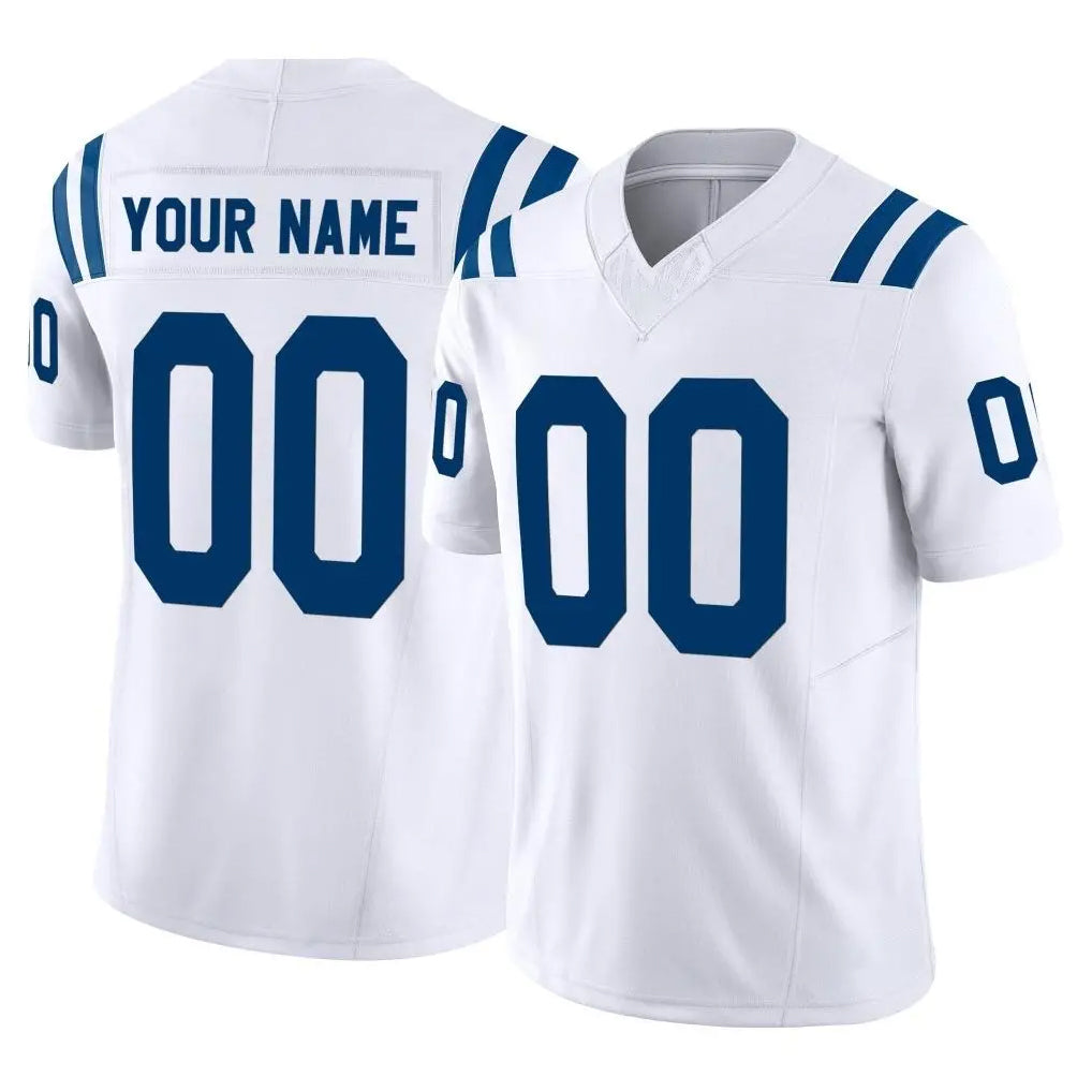 Custom IN.Colts White Limited Vapor F.U.S.E. Home Game Any Name & Numbers CAdoa Stitched Jerseys