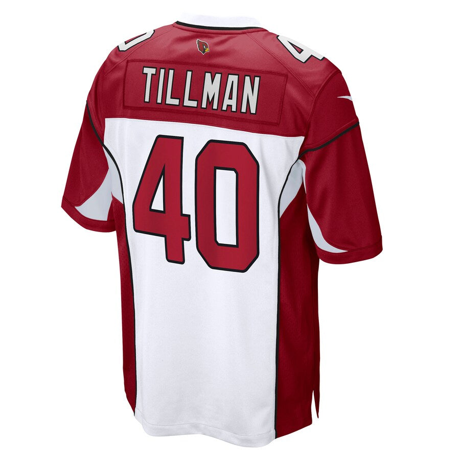 A.Cardinals #40 Pat Tillman Player White Home Game beagls Stitched Jerseys