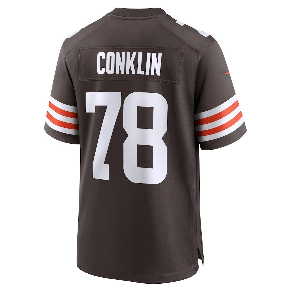 CAdoa C.Browns #78 Jack Conklin Brown Team Game Jersey