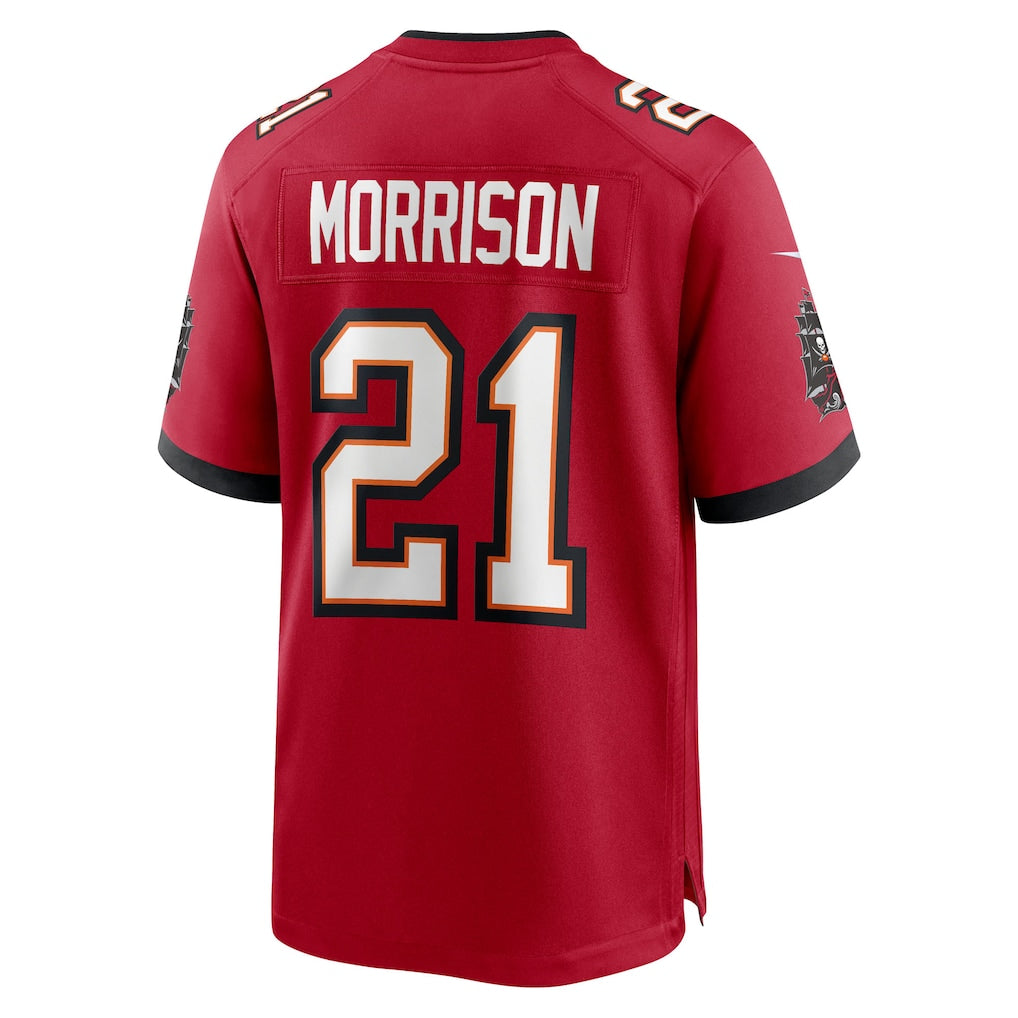 CAdoa TB.Buccaneers #21 Benjamin Morrison Red Team Game Jersey