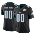 Custom P.Eagles Black Limited Vapor F.U.S.E. Super Bowl LIX Home Game Any Name & Numbers CAdoa Stitched Jerseys