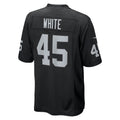CAdoa LV.Raiders #45 Devin White Black Team Game Jersey