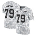 B.Bills #79 Spencer Brown Player Arctic Camo Salute to Service Limited Game CAdoa Stitched Jerseys