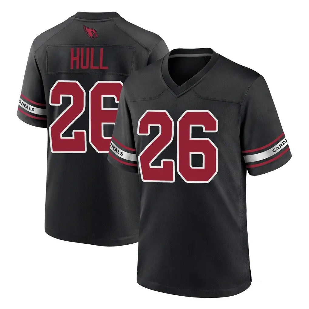 A.Cardinals #26 Evan Hull Player Black Alternate Game CAdoa Stitched Jerseys