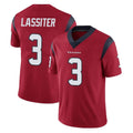 H.Texans #3 Kamari Lassiter Player Red Limited Vapor Untouchable Home Game CAdoa Stitched Jerseys