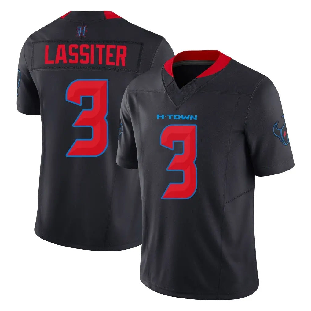 H.Texans #3 Kamari Lassiter Player Navy Limited 2nd Alternate Vapor F.U.S.E. Home Game CAdoa Stitched Jerseys