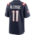 CAdoa NE.Patriots #11 Drew Bledsoe Navy Game Retired Player Jersey