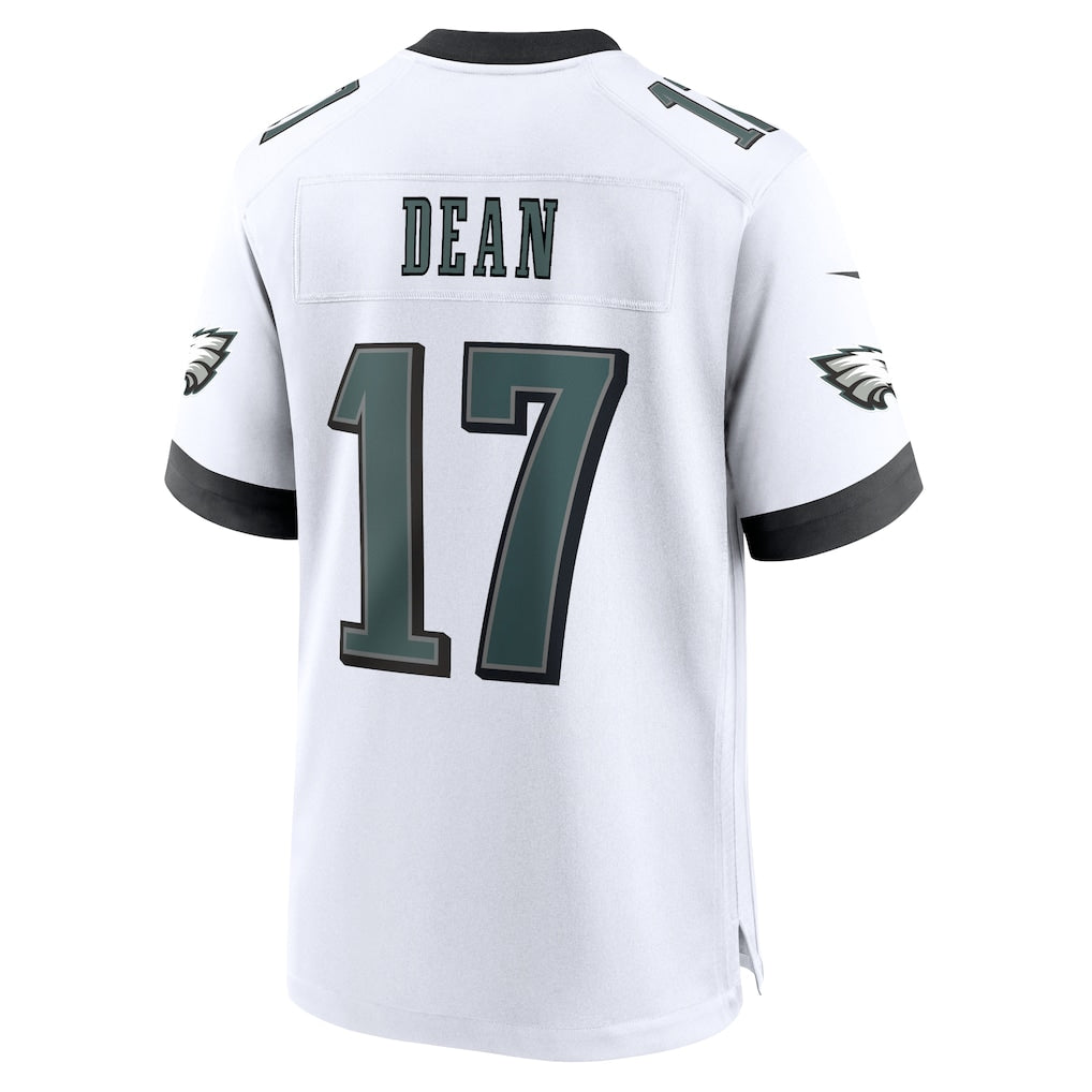CAdoa P.Eagles #17 Nakobe Dean White Game Jersey