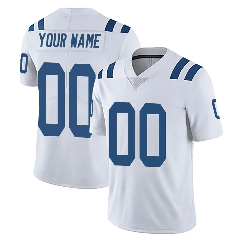 Custom IN.Colts White Limited Vapor Untouchable Home Game Any Name & Numbers CAdoa Stitched Jerseys