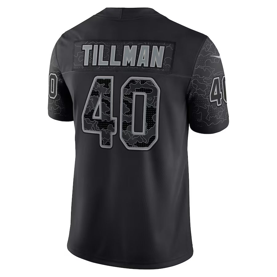 A.Cardinals #40 Pat Tillman Player Black RFLCTV Limited beagls Stitched Jerseys