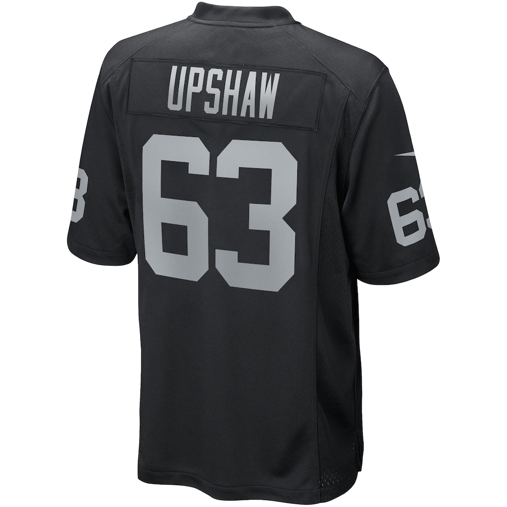 CAdoa LV.Raiders #63 Gene Upshaw Black Game Retired Player Jersey
