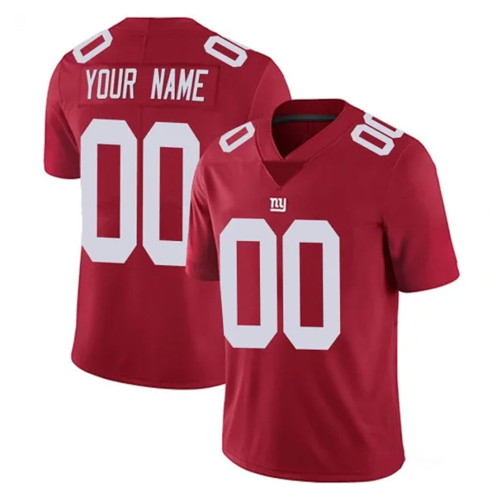Custom NY.Giants Red Limited Vapor Untouchable Home Game Any Name & Numbers CAdoa Stitched Jerseys