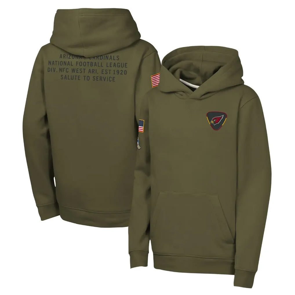 A.Cardinals ## Cardinals Blank Player Olive 2025 Salute to Service Fleece Hoodie beagls Stitched Jerseys