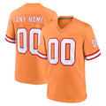 Custom TB.Buccaneers Orange Throwback Home Game Any Name & Numbers CAdoa Stitched Jerseys