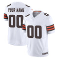 Custom C.Browns White Vapor F.U.S.E. Limited Home Game Any Name & Numbers CAdoa Stitched Jerseys