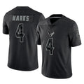 H.Texans #4 Woody Marks Player Black Reflective Limited Game CAdoa Stitched Jerseys