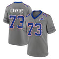 B.Bills #73 Dion Dawkins Player Gray Nickel City Home Game CAdoa Stitched Jerseys