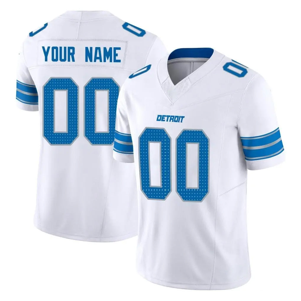 Custom D.Lions White Limited Vapor F.U.S.E. Alternate Home Game Any Name & Numbers CAdoa Stitched Jerseys