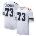 C.Bears #73 Jonah Jackson Player White Classic Home Game CAdoa Stitched Jerseys