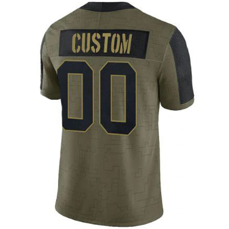Custom A.Cardinals Olive Salute To Service Limited CAdoa Stitched Jerseys