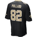 CAdoa NO.Saints #82 Bob Pollard Black Game Retired Player Jersey