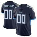 Custom T.Titans Navy Limited Vapor Untouchable Home Game Any Name & Numbers CAdoa Stitched Jerseys