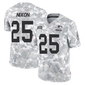 GB.Packers #25 Keisean Nixon Player Arctic Camo Salute To Service Limited CAdoa Stitched Jerseys