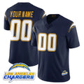 Custom LA.Chargers Navy Elite Limited Home Game Any Name & Numbers CAdoa Stitched Jerseys