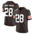 C.Browns #28 Emmanuel McNeil-Warren Player Brown Color Vapor Untouchable Limited Home Game CAdoa Stitched Jerseys
