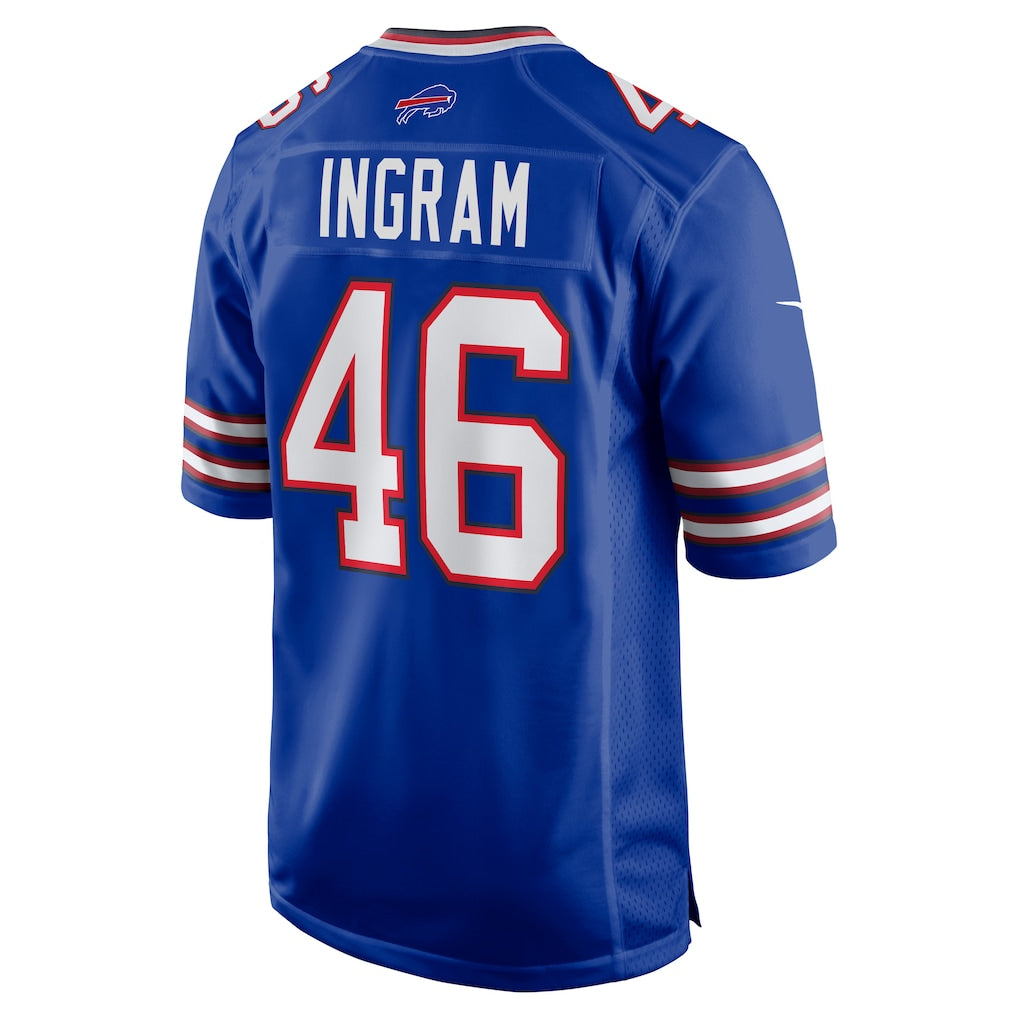 CAdoa B.Bills #46 Ja'Marcus Ingram Royal Game Jersey