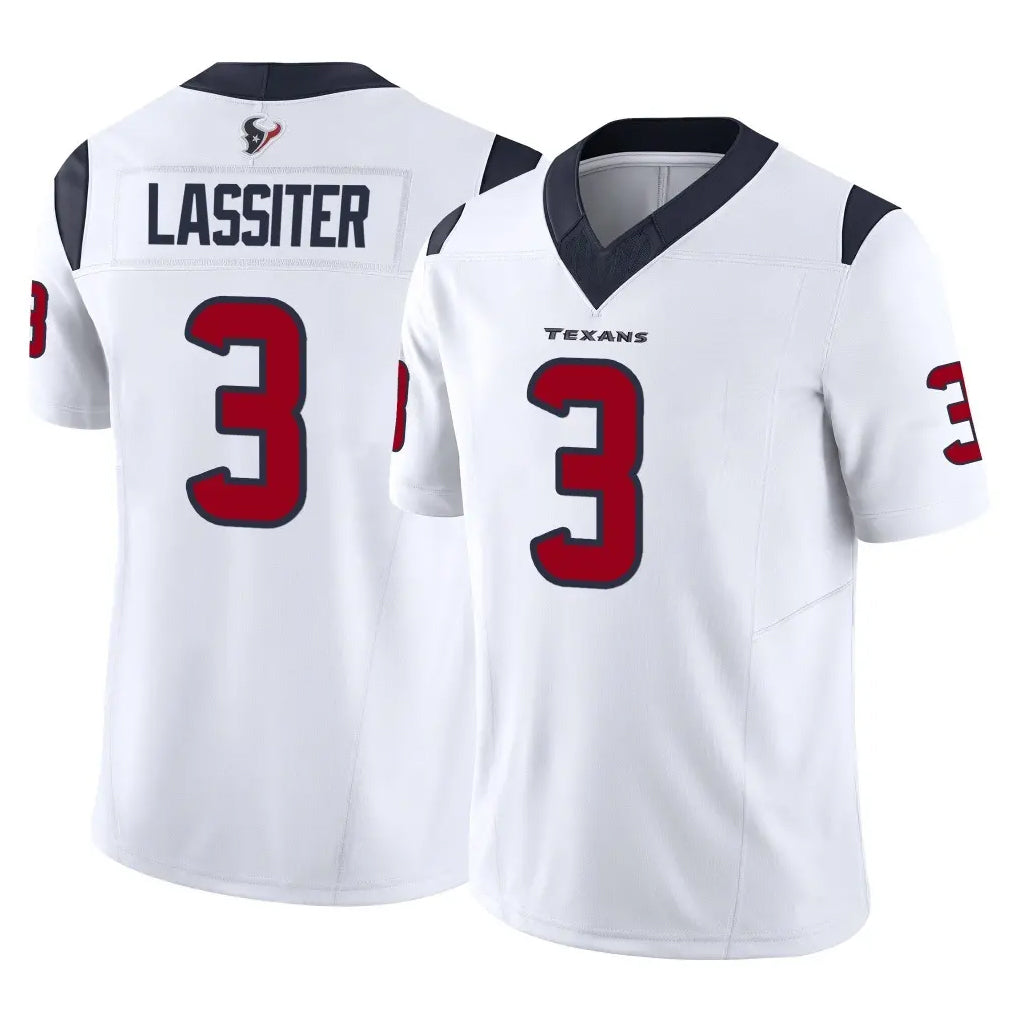 H.Texans #3 Kamari Lassiter Player White Limited Vapor F.U.S.E. Home Game CAdoa Stitched Jerseys