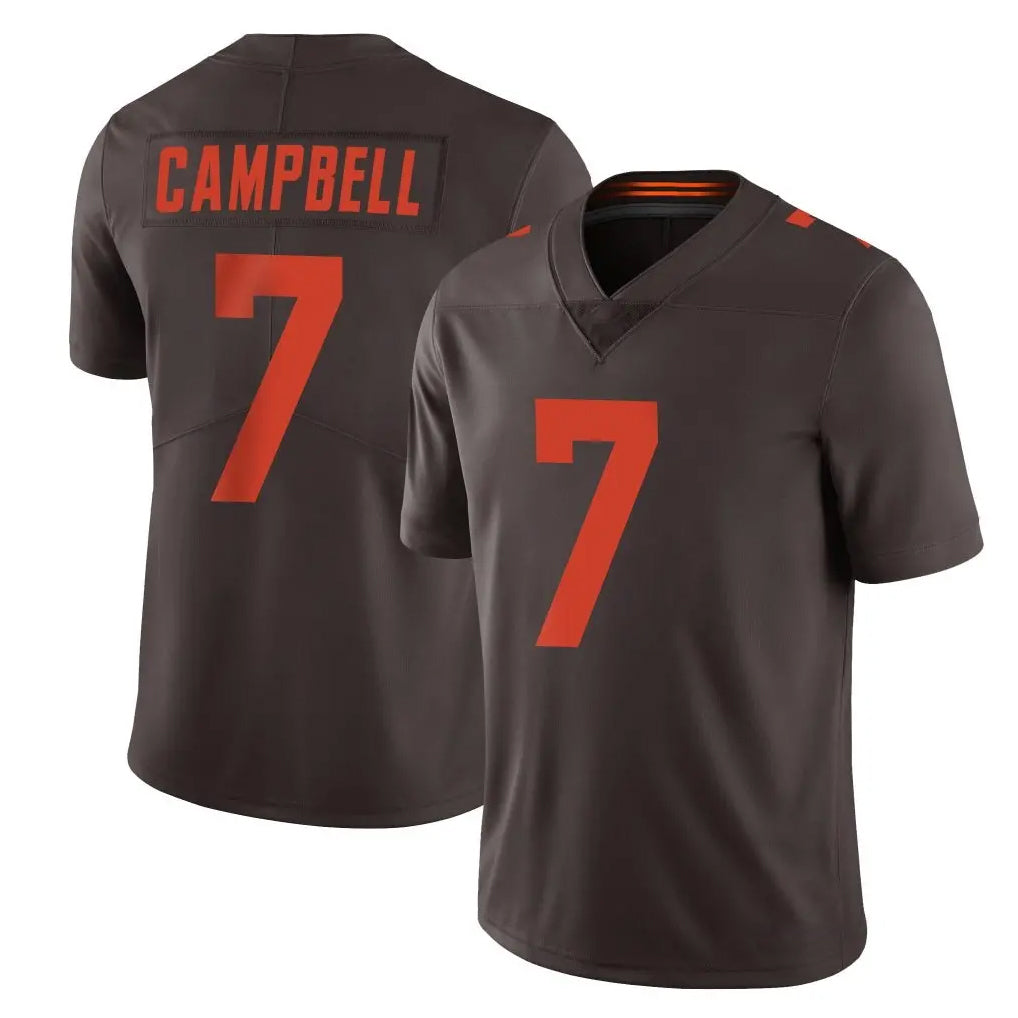 C.Browns #7 Tyson Campbell Player Browns Color Rush Limited Home Game CAdoa Stitched Jerseys
