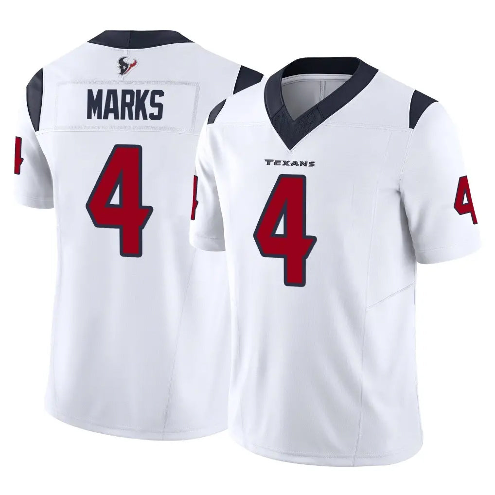 H.Texans #4 Woody Marks Player White Limited Vapor F.U.S.E. Home Game CAdoa Stitched Jerseys