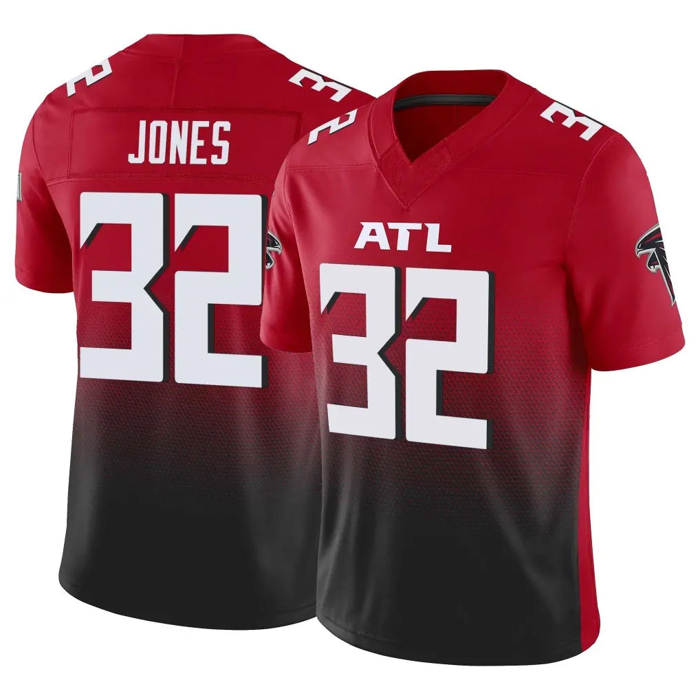 A.Falcons #32 Cash Jones Player Red Vapor F.U.S.E. Limited Home Game CAdoa Stitched Jerseys