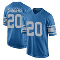 D.Lions #20 Barry Sanders Player Blue Vapor Untouchable Throwback Game CAdoa Stitched Jerseys