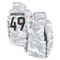 D.Broncos #49 Alex Singleton Player Arctic Camo Salute to Service Hoodies Limited Game CAdoa Stitched Jerseys